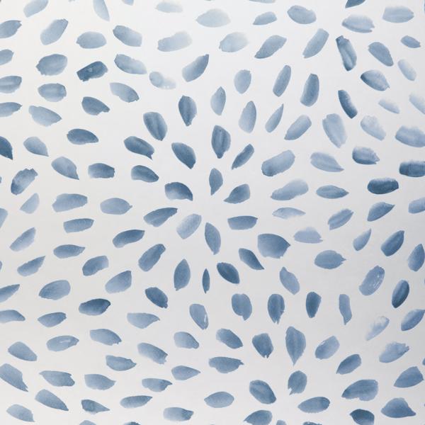 Sample - W3885.50.0 | Petal Blossom Wp, Blue Abstract - Kravet Couture Wallpaper