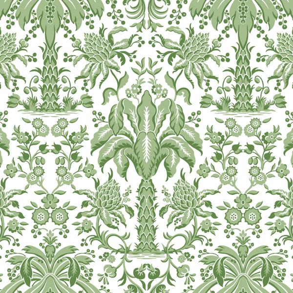 Purchase W3887.23.0 Kravet Design, Green Tropical - Kravet Design Wallpaper
