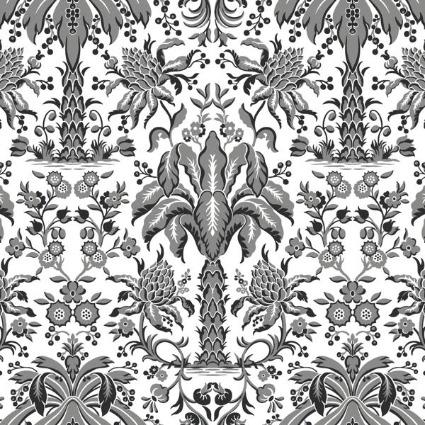 Purchase W3887.811.0 Kravet Design, Black Tropical - Kravet Design Wallpaper