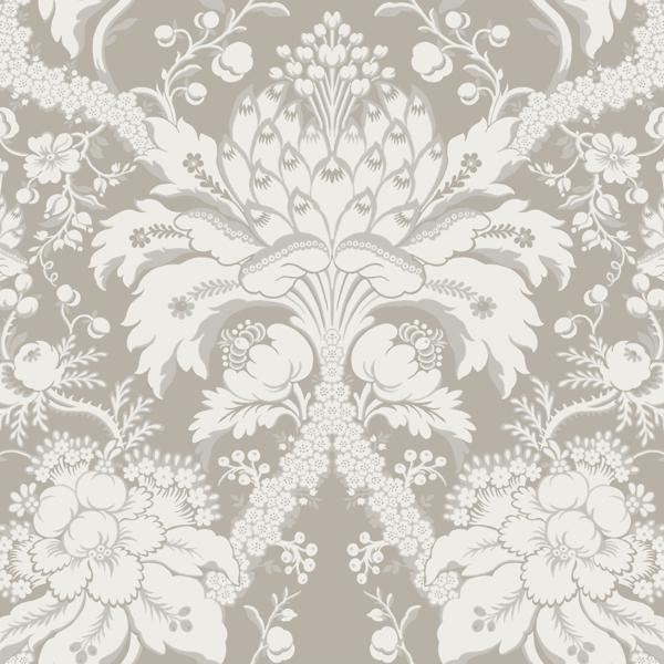 Purchase W3890.11.0 Kravet Design, Brown Damask - Kravet Design Wallpaper