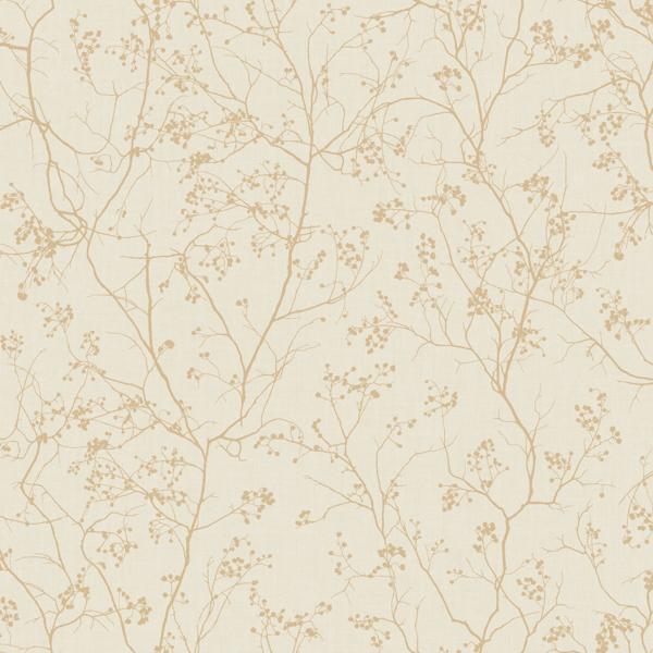 Sample - W3905.1.0 | Kravet Design, Yellow Botanical - Kravet Design Wallpaper