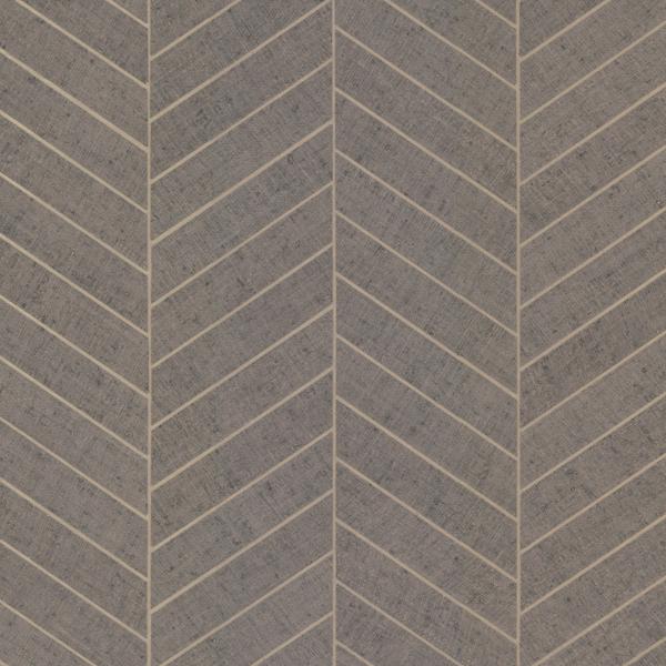 Sample - W3921.106.0 | Kravet Design, Brown Chevron - Kravet Design Wallpaper