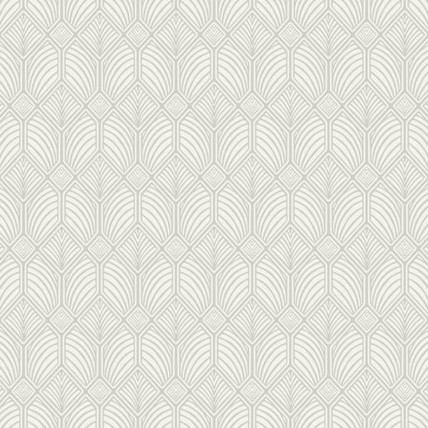 Sample - W3931.11.0 | W3931, Grey Geometric - Kravet Design Wallpaper