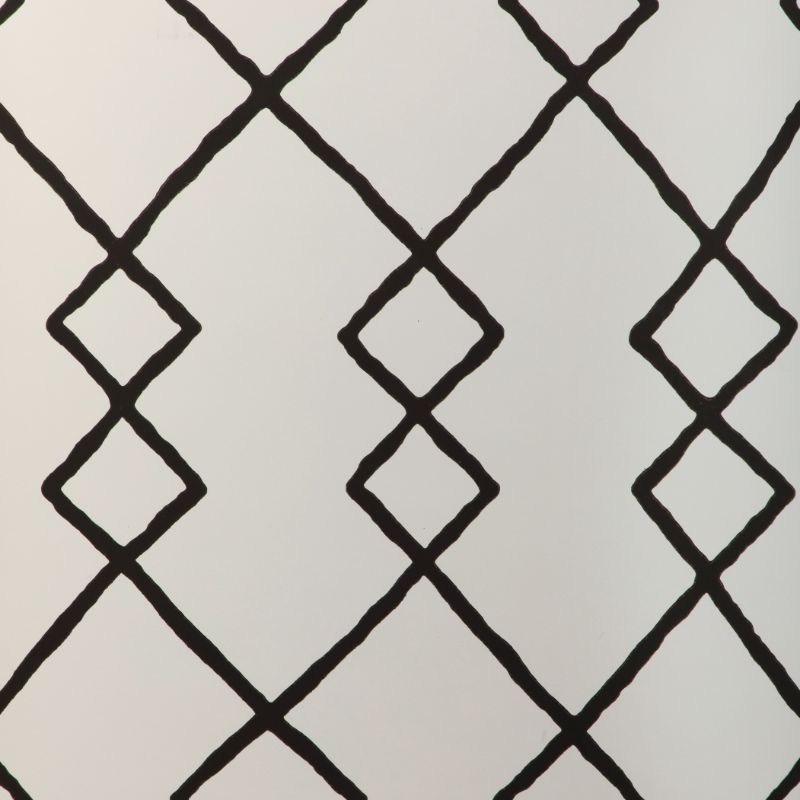 Sample - W3940.8.0 | Geo Graphica Wp, Black Geometric - Kravet Couture Wallpaper