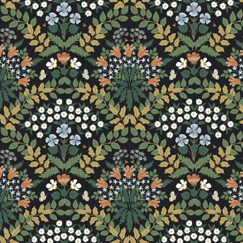 Sample - W3941.830.0 | Kravet Design, Green Botanical - Kravet Design Wallpaper