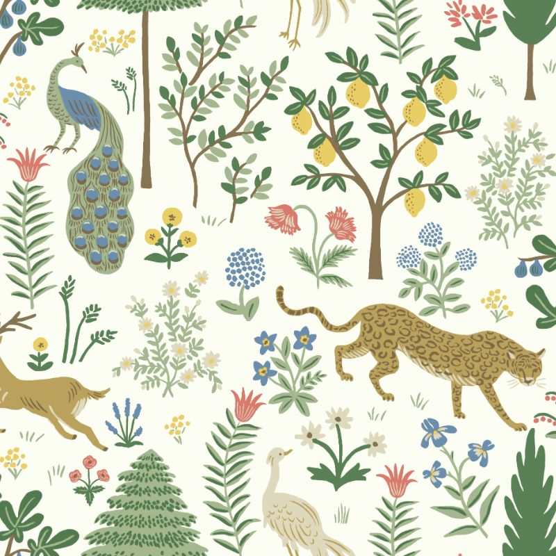 Sample - W3945.31.0 | Kravet Design, Multi Color Animals - Kravet Design Wallpaper