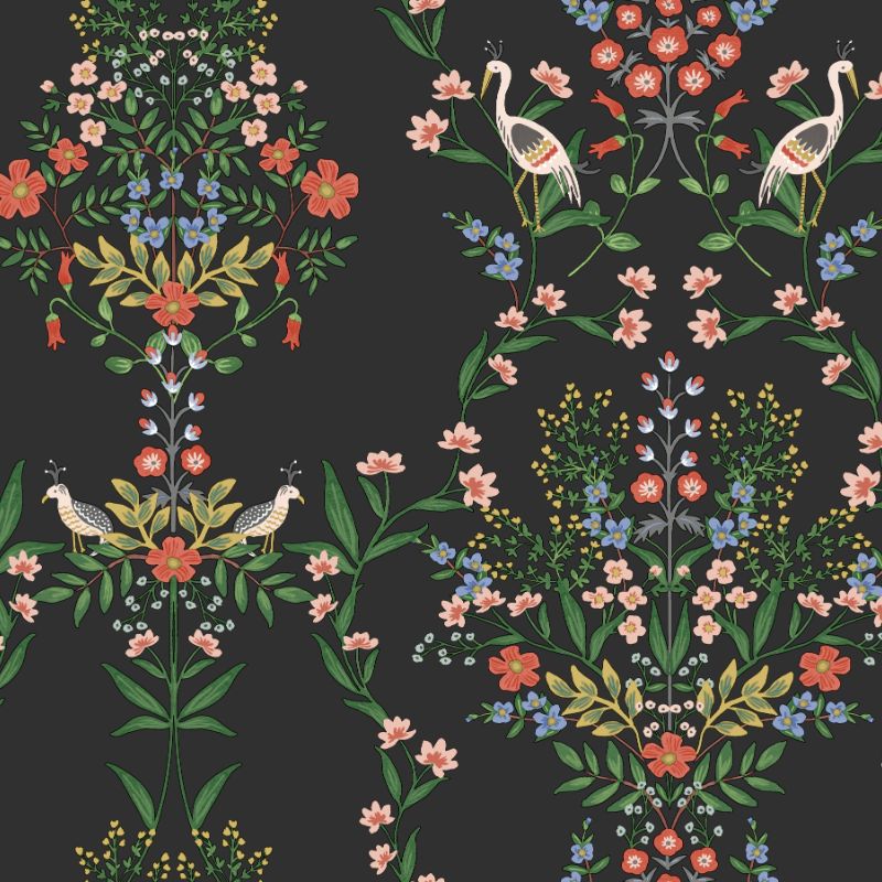 Sample - W3949.819.0 | Kravet Design, Multi Color Botanical - Kravet Design Wallpaper
