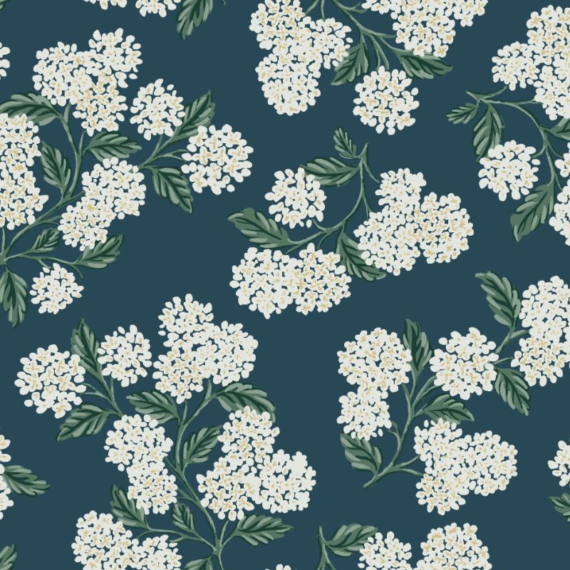 Sample - W3952.51.0 | Kravet Design, Blue Floral - Kravet Design Wallpaper