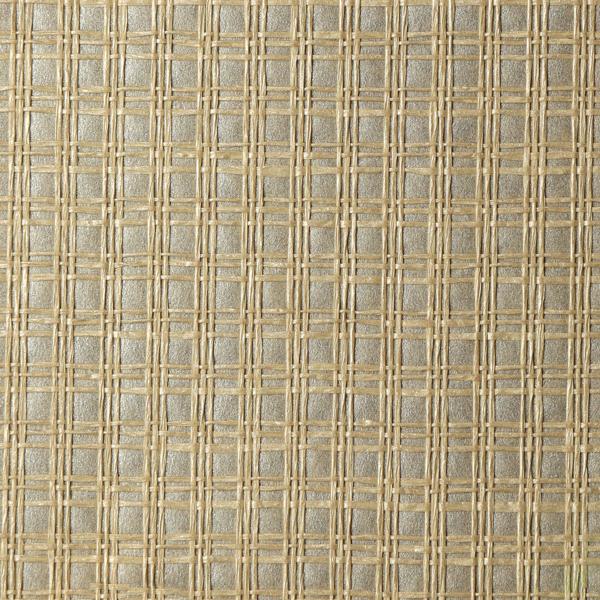 Sample - W4022-106 | Kravet Design, Beige Plaid - Kravet Wallpaper - W4022.106.0