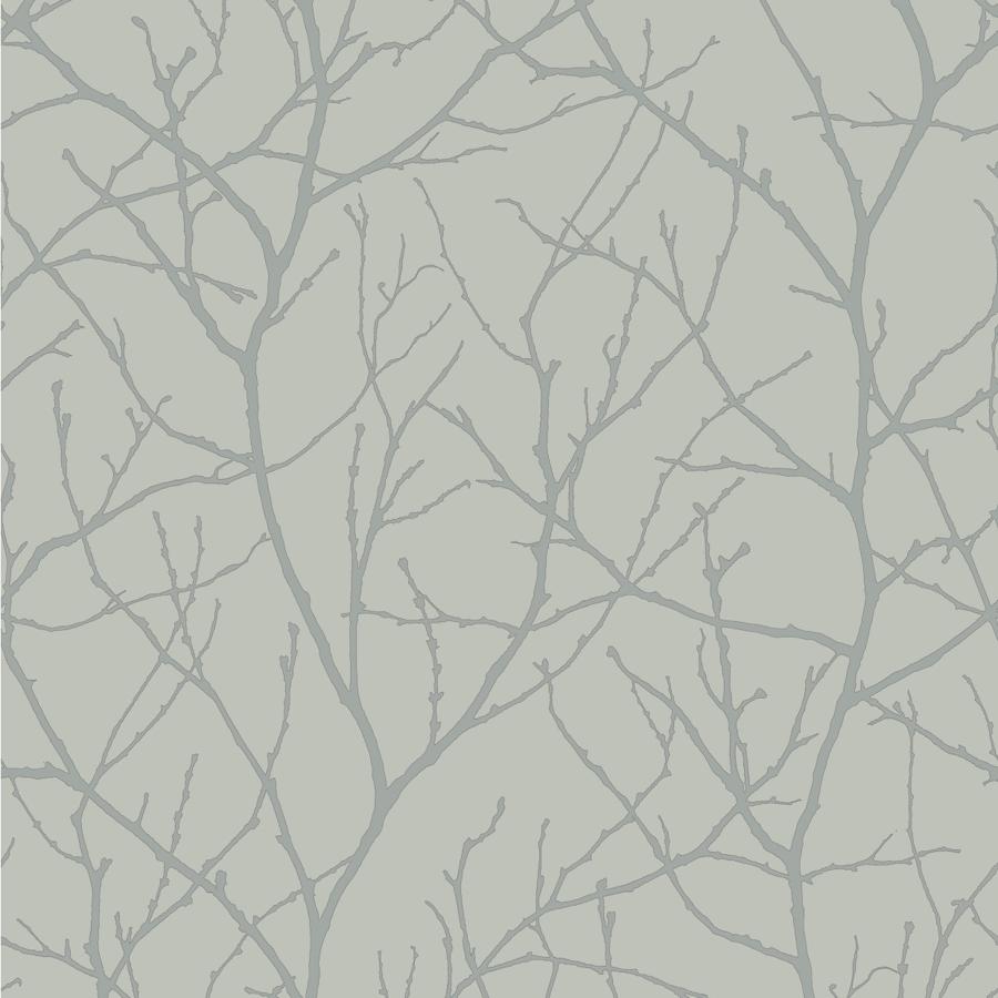 Sample - W4109-311 | Kravet Design, Grey Trees - Kravet Design Wallpaper - W4109.311.0