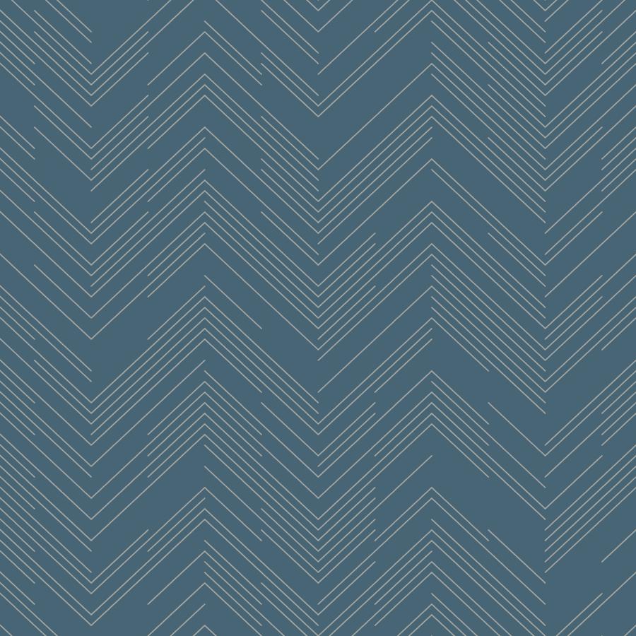 Purchase W4114-511 Kravet Design, Blue Chevron - Kravet Design Wallpaper - W4114.511.0