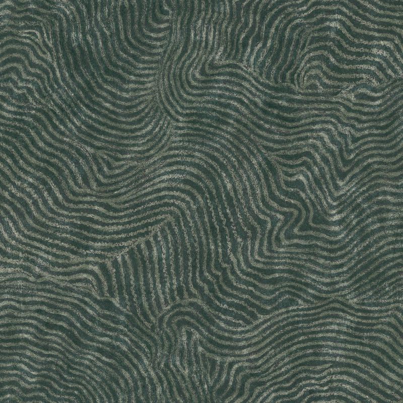 Sample - W4123.3.0 | Kravet Design, Green Abstract - Kravet Design Wallpaper