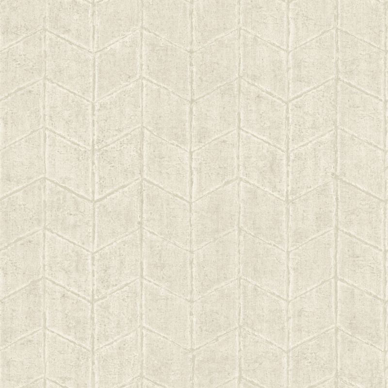 Sample - W4129.1.0 | Kravet Design, Beige Chevron - Kravet Design Wallpaper