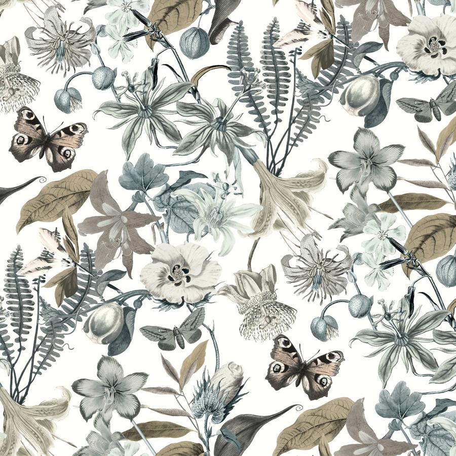 Sample - W4133-516 | Kravet Design, Multi Color Botanical - Kravet Design Wallpaper - W4133.516.0