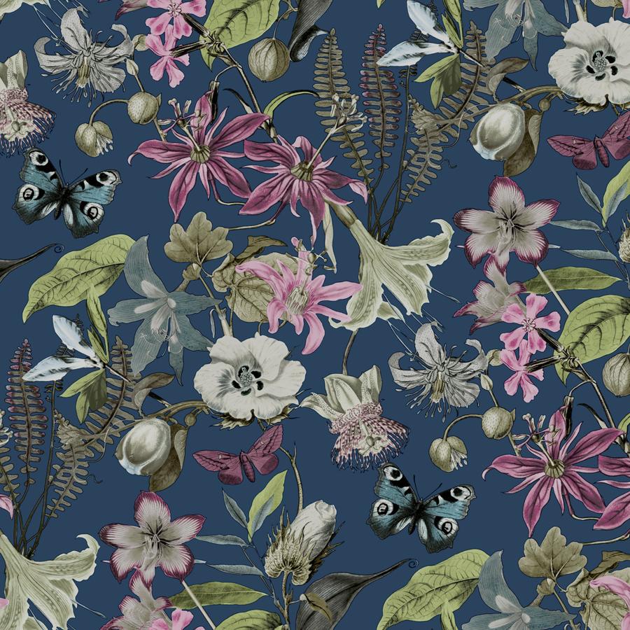 Sample - W4133-517 | Kravet Design, Multi Color Botanical - Kravet Design Wallpaper - W4133.517.0