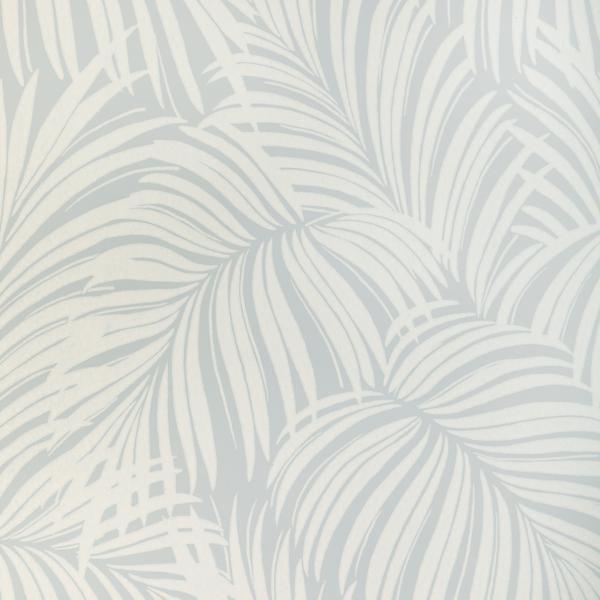 Sample - W4149-1516 | Palm Leaf Wp, Blue Tropical - Kravet Wallpaper - W4149.1516.0