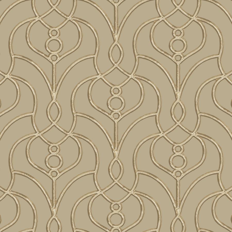 Purchase W4161-106 Kravet Design, Gold Lattice - Kravet Design Wallpaper - W4161.106.0