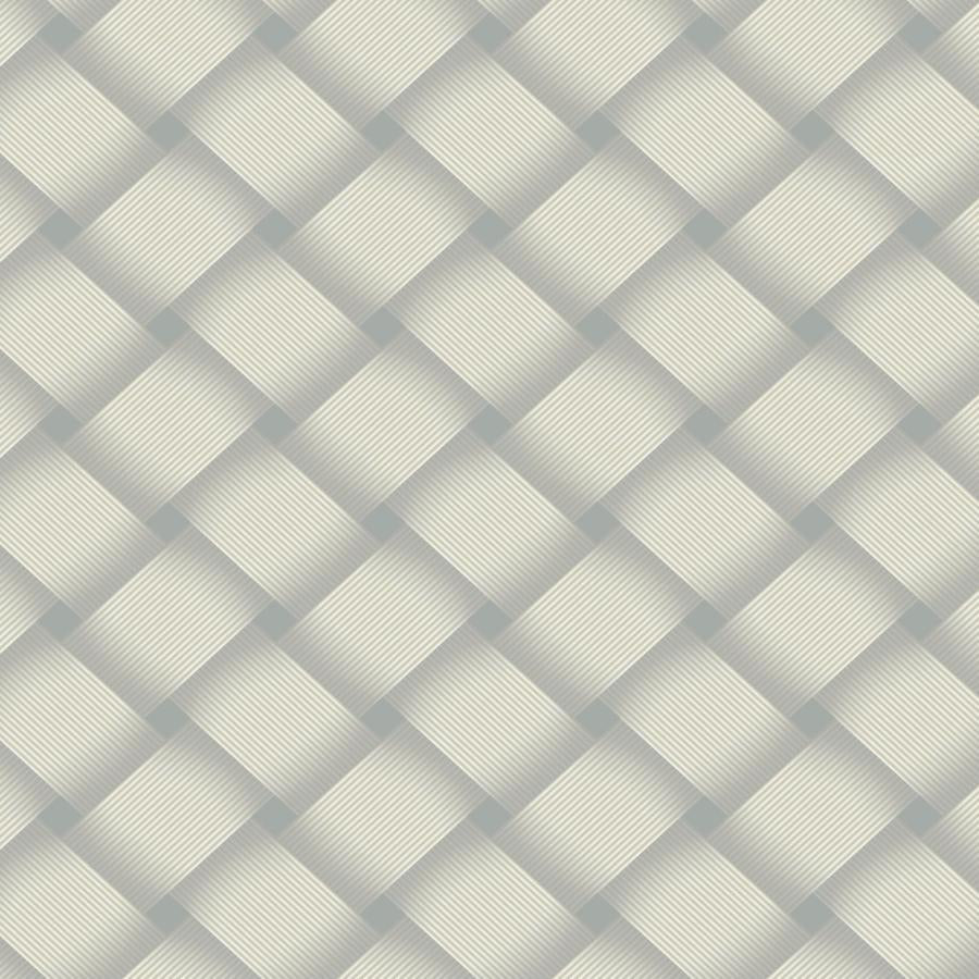 Sample - W4164-52 | Kravet Design, Blue Lattice - Kravet Design Wallpaper - W4164.52.0