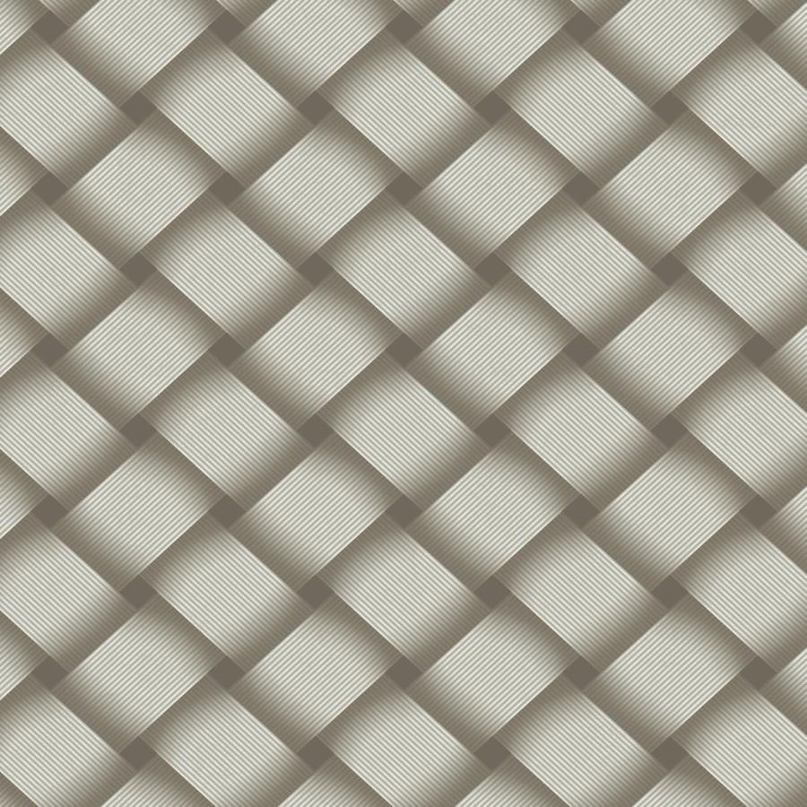 Sample - W4164-8 | Kravet Design, Brown Lattice - Kravet Design Wallpaper - W4164.8.0