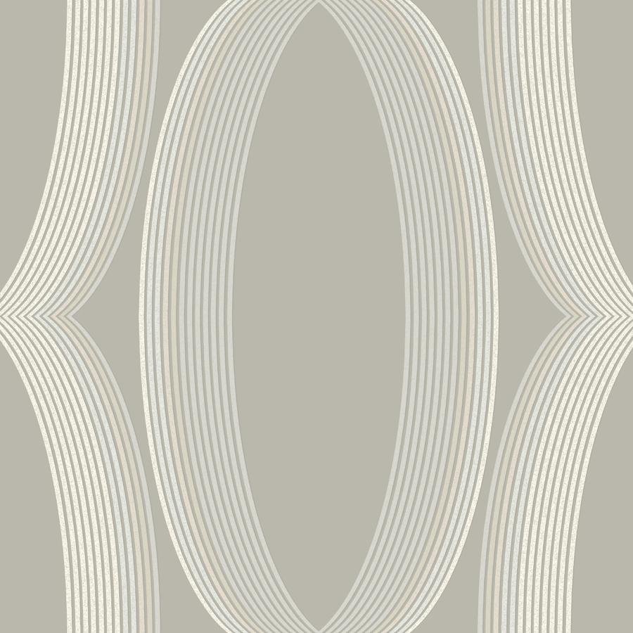 Sample - W4166-11 | Kravet Design, Beige Geometric - Kravet Design Wallpaper - W4166.11.0