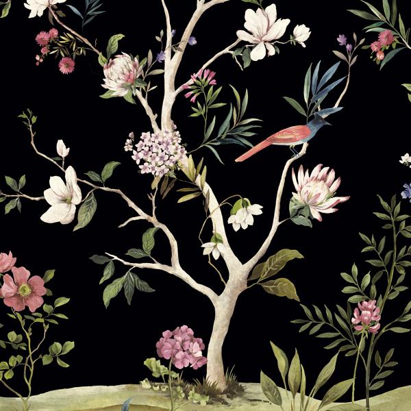 Sample - W4172-816 | Kravet Design, Multi Color Botanical - Kravet Wallpaper - W4172.816.0