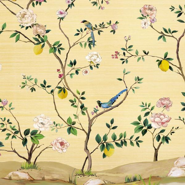 Sample - W4188-340 | Kravet Design, Multi Color Botanical - Kravet Wallpaper - W4188.340.0