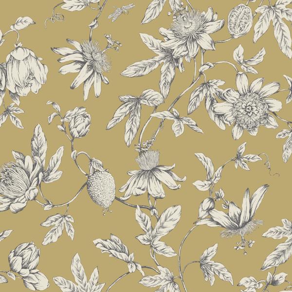 Purchase W4240-4 Kravet Design, Yellow Toile - Kravet Design Wallpaper - W4240.4.0