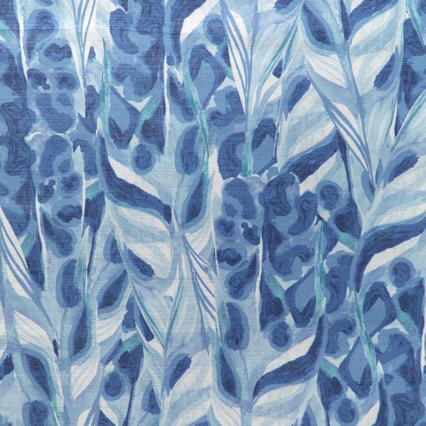 Sample - W4251-5 | Caspia Wp, Blue Botanical - Kravet Couture Wallpaper - W4251.5.0