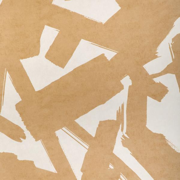 Sample - W4267-16 | Bold Lines Wp, Beige Abstract - Kravet Couture Wallpaper - W4267.16.0