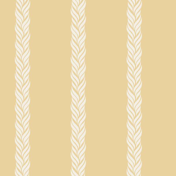 Sample - W4278-14 | Kravet Design, Yellow Stripes - Kravet Design Wallpaper - W4278.14.0