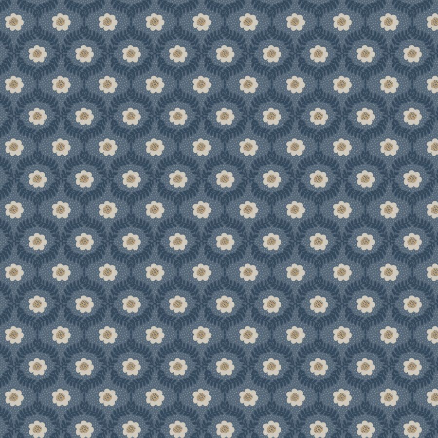 Sample - W4292-540 | Kravet Design, Gold Floral - Kravet Design Wallpaper - W4292.540.0