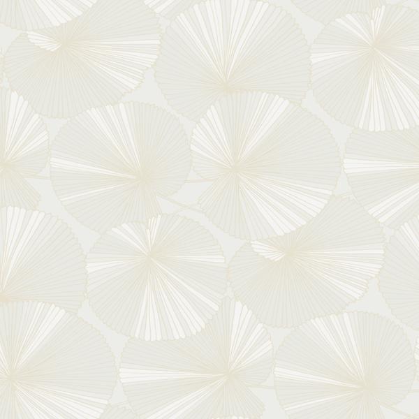 Sample - W4304-14 | Kravet Design, Neutral Botanical - Kravet Design Wallpaper - W4304.14.0