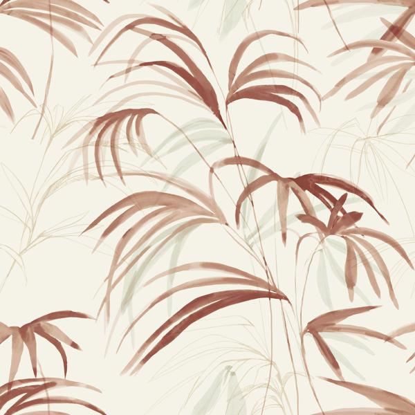 Sample - W4305-24 | Kravet Design, Red Botanical - Kravet Design Wallpaper - W4305.24.0