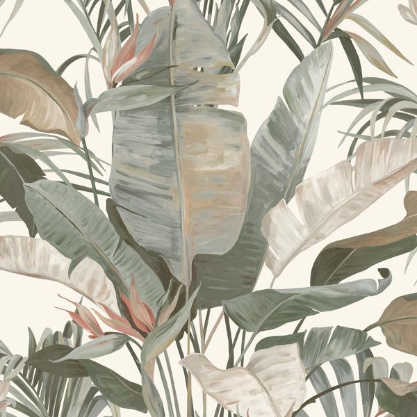 Purchase W4307-311 Kravet Design, Grey Botanical - Kravet Design Wallpaper - W4307.311.0