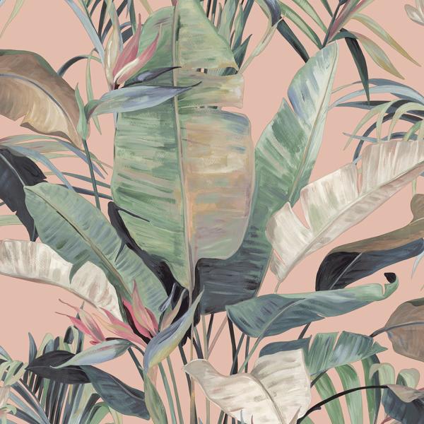 Sample - W4307-312 | Kravet Design, Multi Color Botanical - Kravet Design Wallpaper - W4307.312.0
