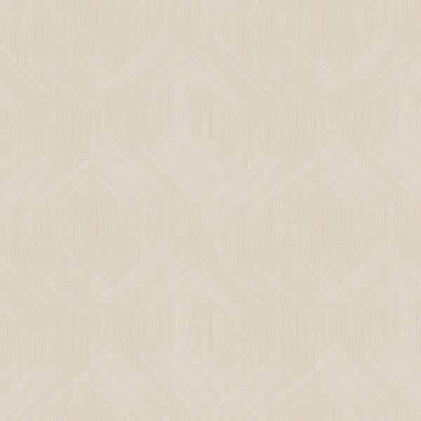 Sample - W4314-1116 | Kravet Design, Beige Geometric - Kravet Design Wallpaper - W4314.1116.0