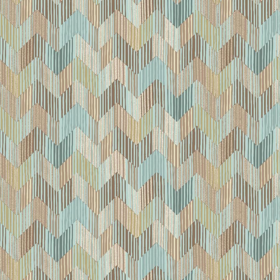 Purchase W4355-613 Betulle Wp, Multi Color Chevron - Kravet Couture Wallpaper - W4355.613.0