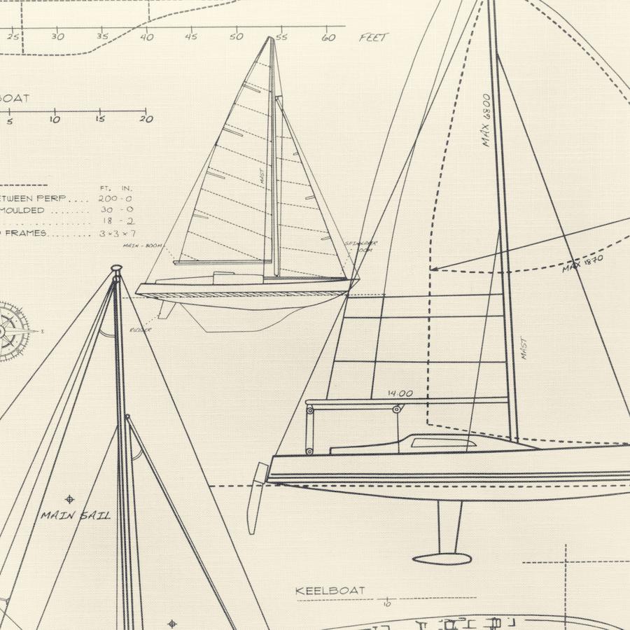 Purchase W4359-21 Kravet Design, Black Nautical - Kravet Design Wallpaper - W4359.21.0