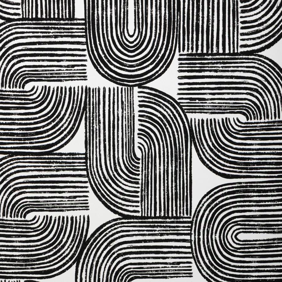 Purchase W4372-81 Kravet Design, Black Geometric - Kravet Design Wallpaper - W4372.81.0