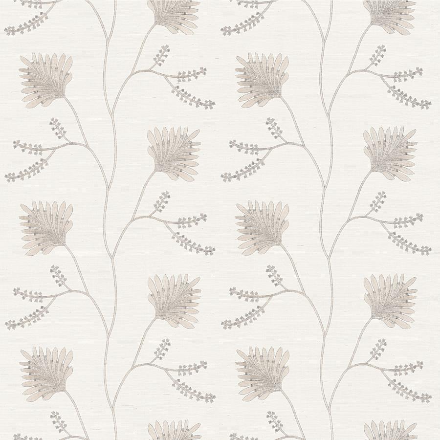 Purchase W4408-1611 Kravet Design, Grey Botanical - Kravet Wallpaper - W4408.1611.0