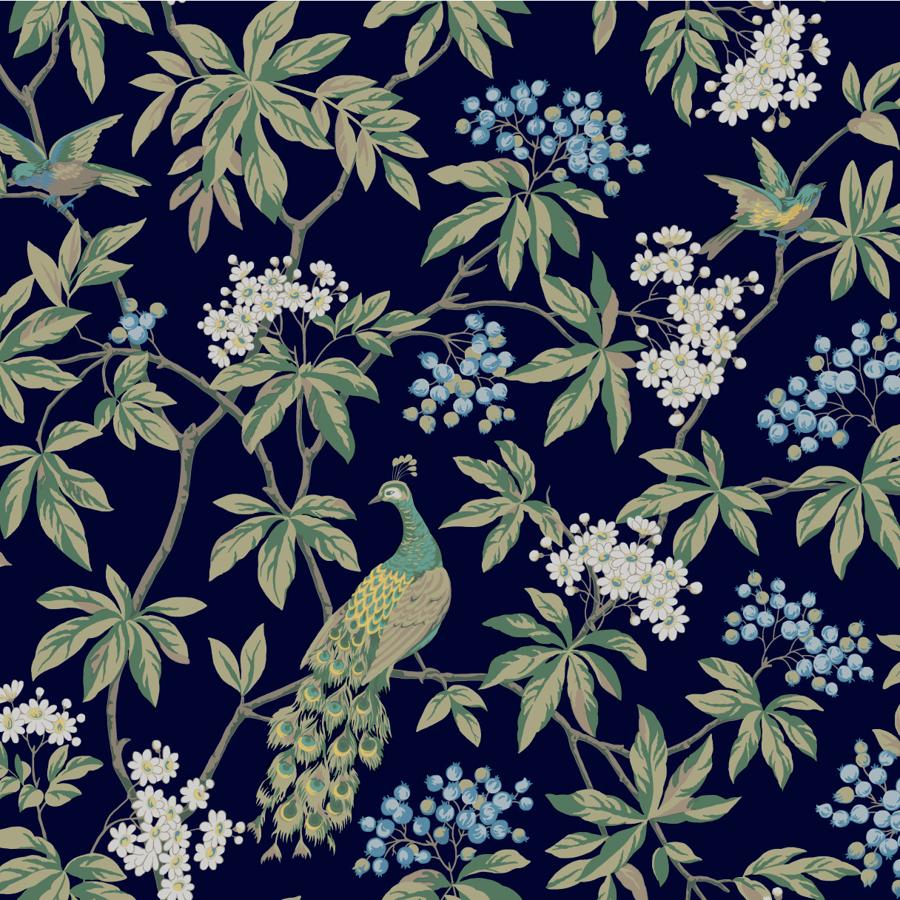 Purchase W4413-50 Kravet Design, Blue Botanical - Kravet Design Wallpaper - W4413.50.0