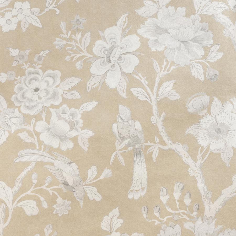 Purchase W4421-411 Symphony Mica Wp, Beige Floral - Kravet Couture Wallpaper - W4421.411.0