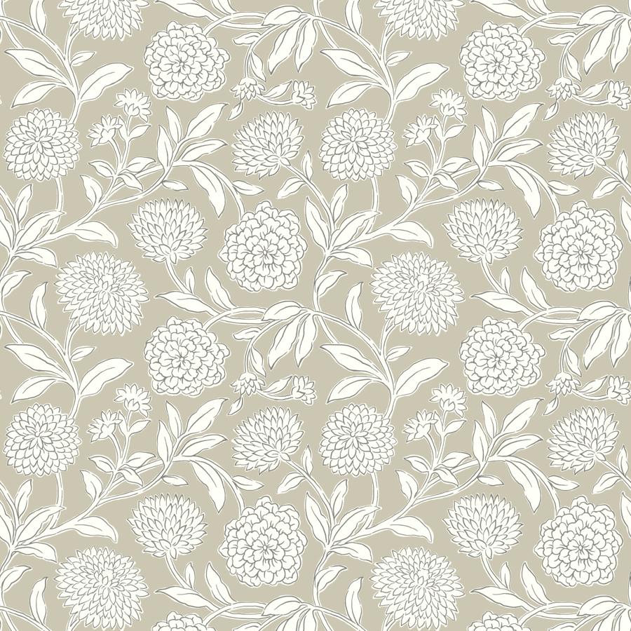 Purchase W4487-11 Kravet Design, Grey Botanical - Kravet Design Wallpaper - W4487.11.0