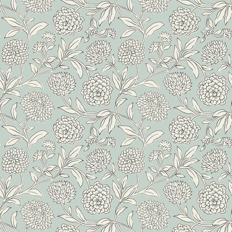 Purchase W4487-15 Kravet Design, Blue Botanical - Kravet Design Wallpaper - W4487.15.0