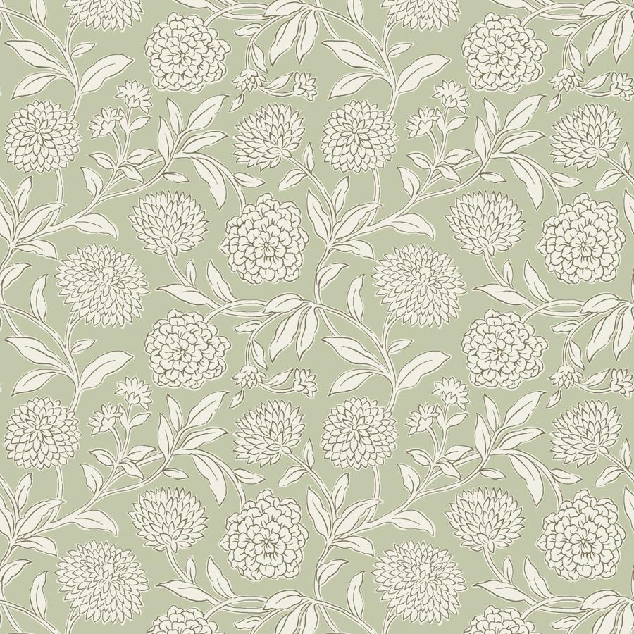 Purchase W4487-23 Kravet Design, Green Botanical - Kravet Design Wallpaper - W4487.23.0