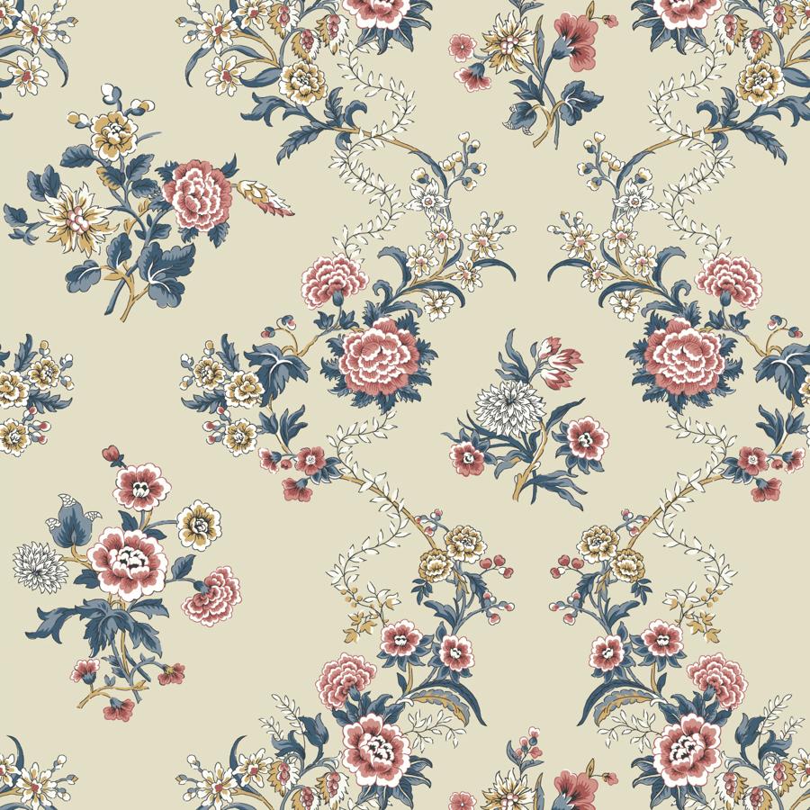 Purchase W4493-516 Kravet Design, Beige Botanical - Kravet Design Wallpaper - W4493.516.0