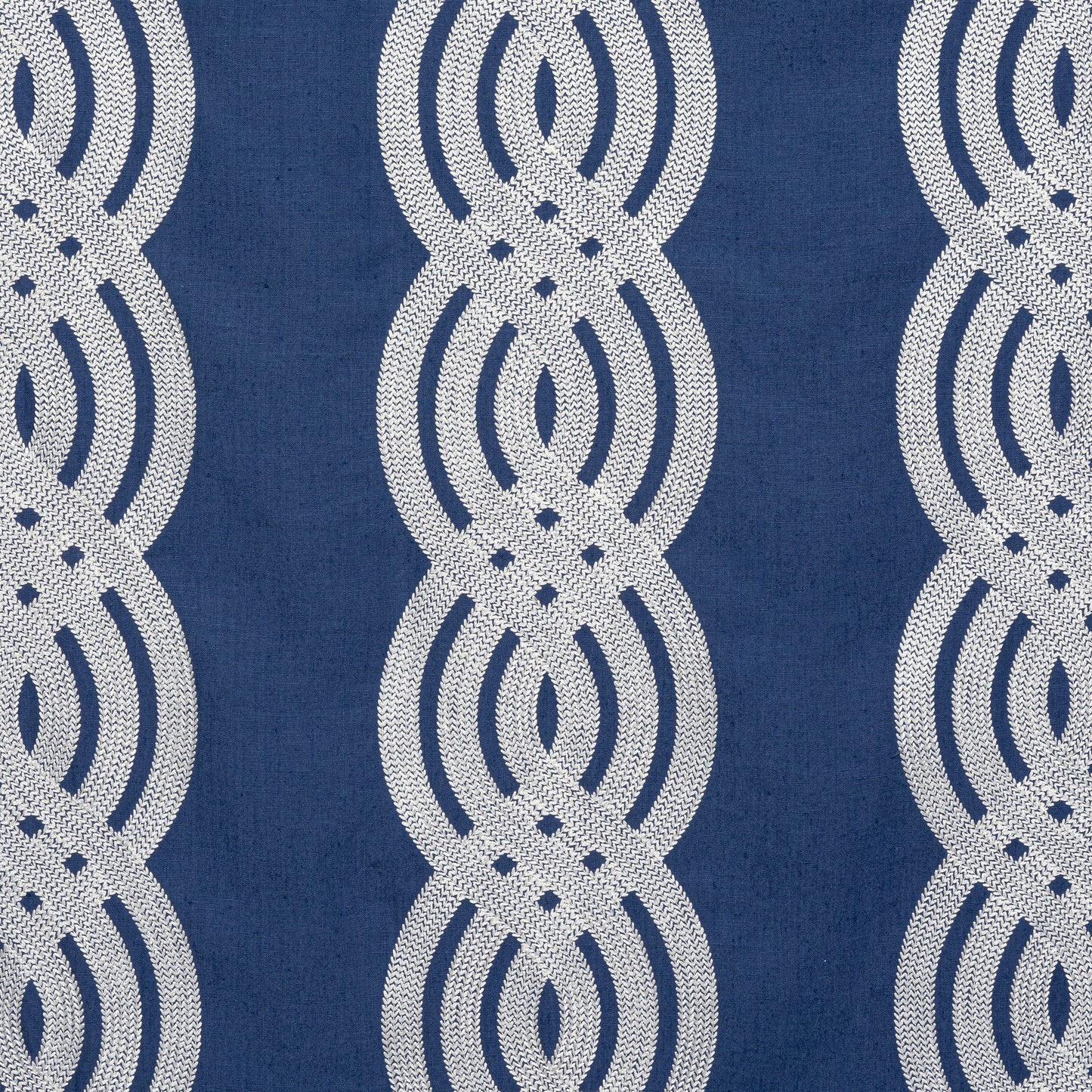 Purchase Thibaut Fabric Pattern W710802 pattern name Braid Embroidery color Navy