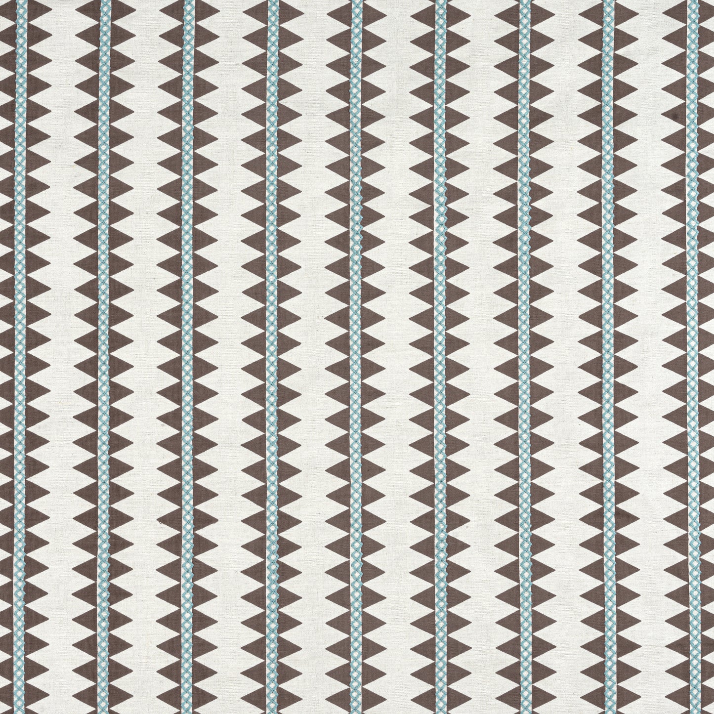 Purchase Thibaut Fabric SKU W713246 pattern name Reno Stripe Embroidery color Brown