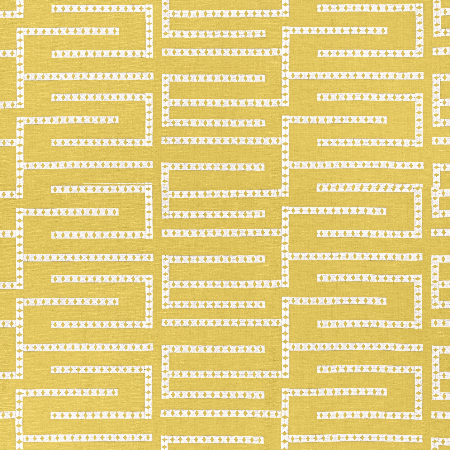Purchase Thibaut Fabric Pattern number W713632 pattern name Architect Embroidery color Harvest Gold
