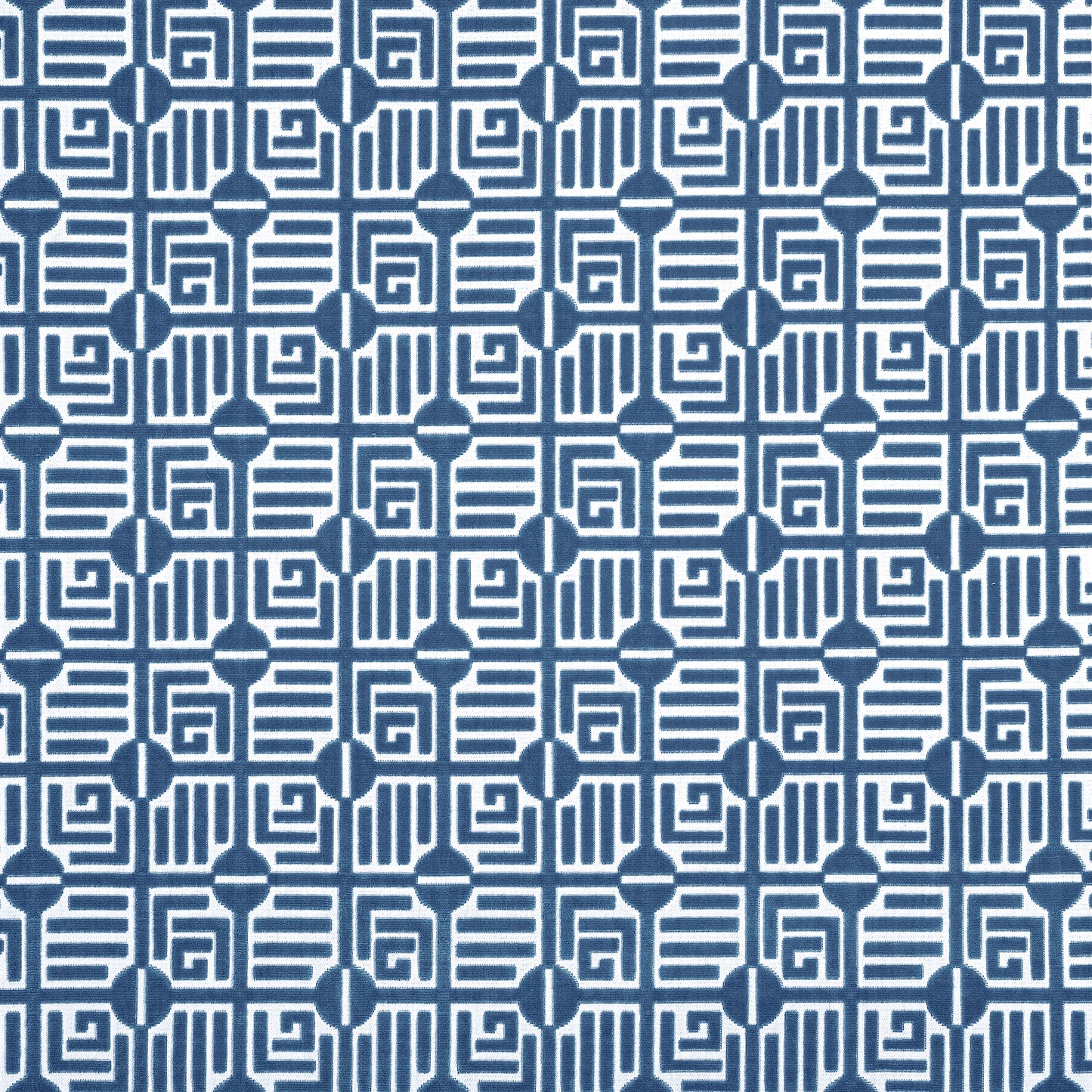 Purchase Thibaut Fabric Product# W713641 pattern name Labyrinth Velvet color Navy